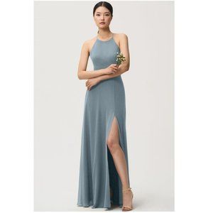 Jenny Yoo Kayla Dress in Mayan Blue, Size 0
